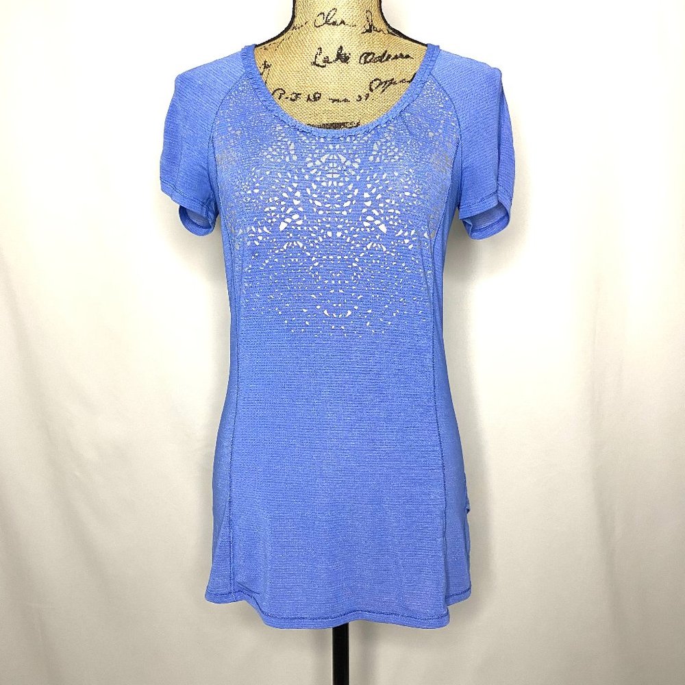 Lululemon Blue Reflective T Shirt